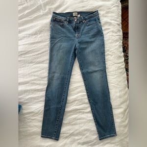 J. Crew High Rise Toothpick Jeans